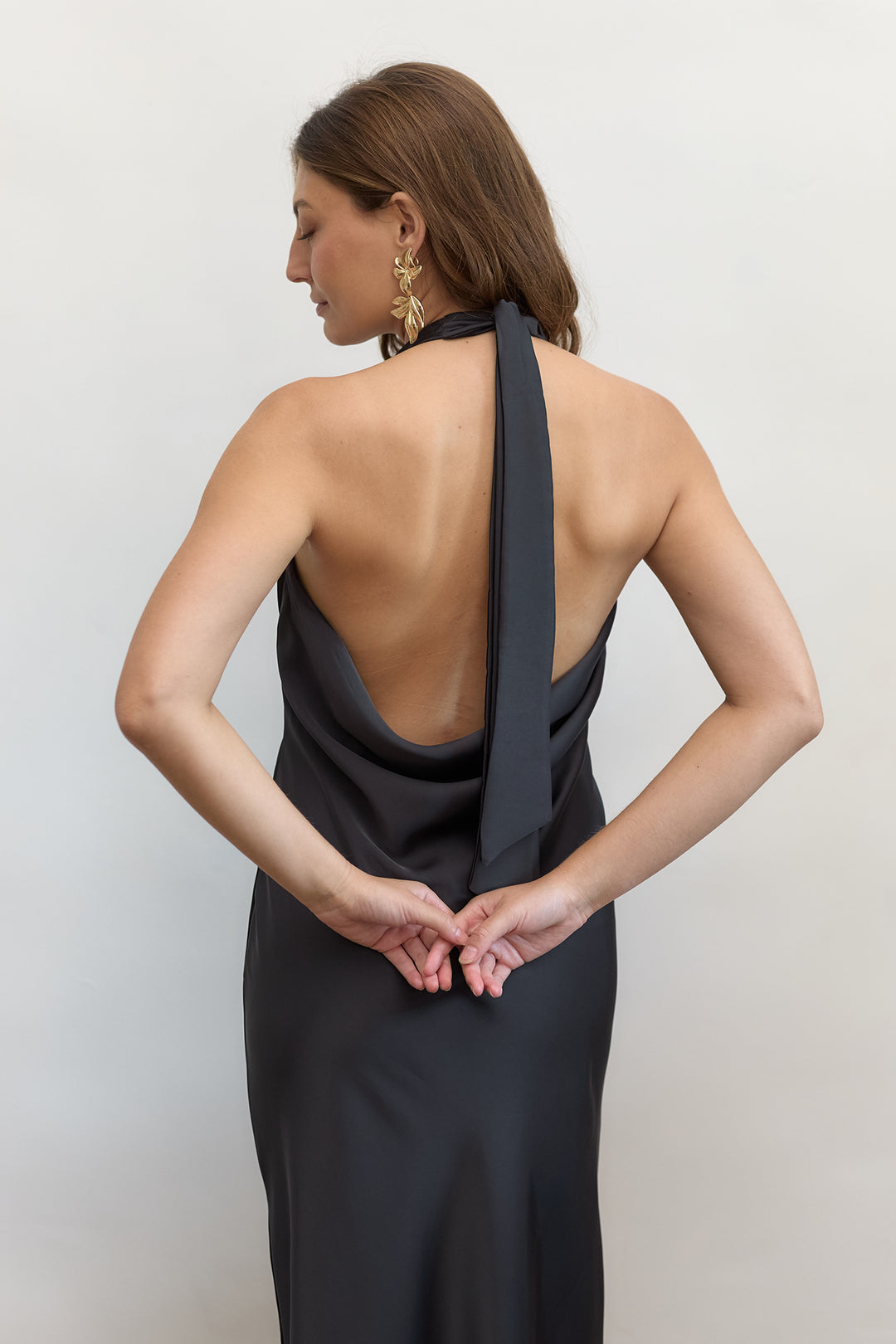 Monica evening dress | Dark Grey