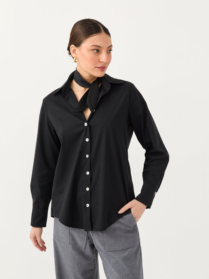 Cotton Classic Lina Shirt | Black