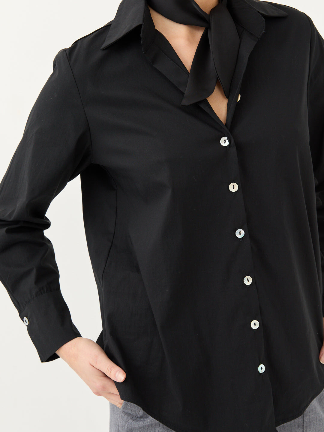 Cotton Classic Lina Shirt | Black