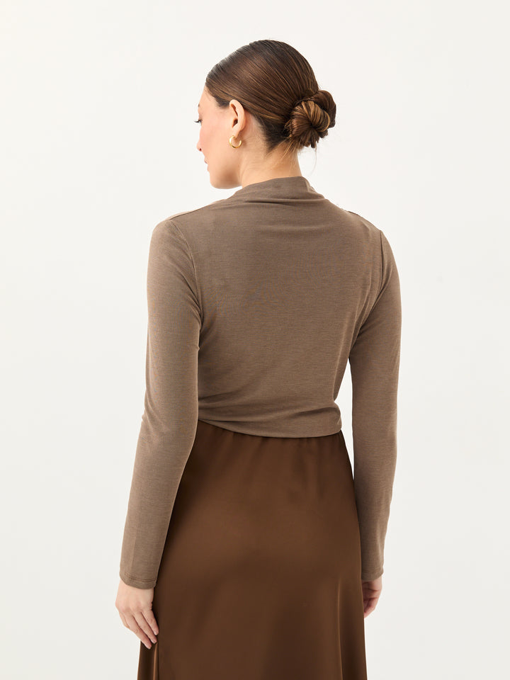 Via winter top | Brown