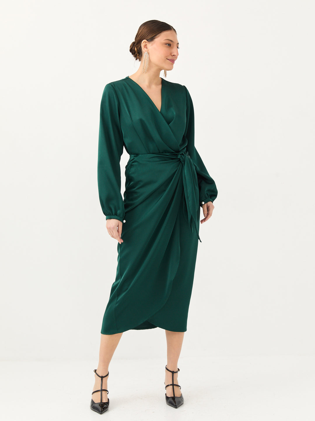Kamilia wrap skirt | Green