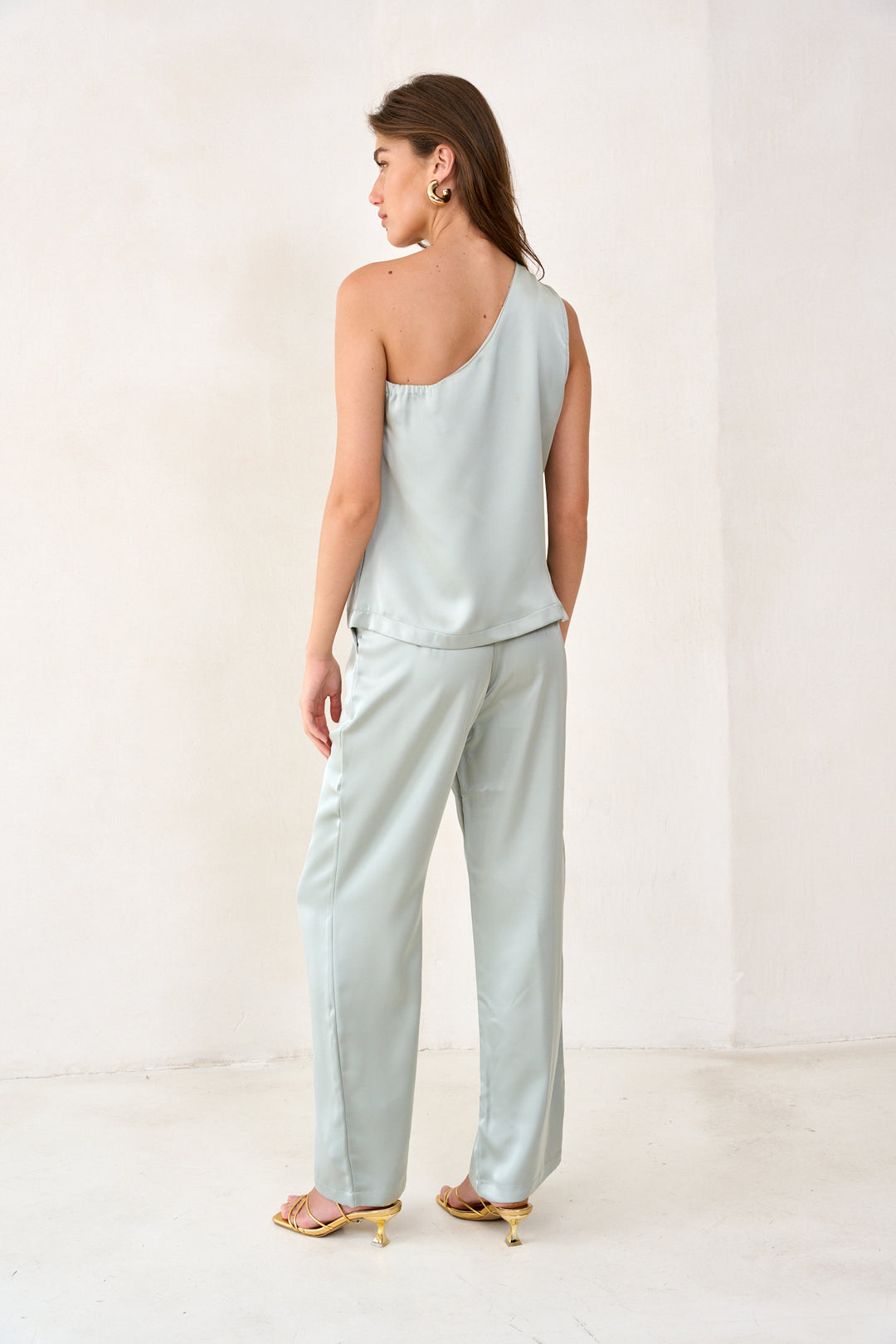 Sander satin pants | Mint