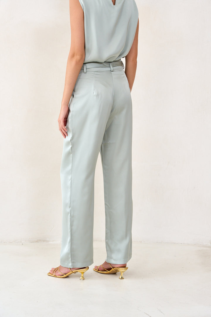 Sander satin pants | Mint