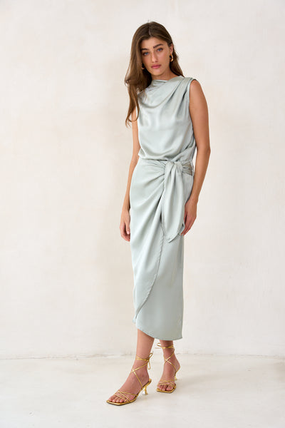 Kamilia wrap skirt | Mint