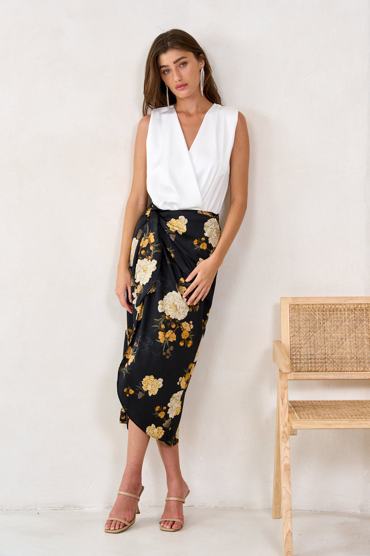 Kamilia wrap skirt | Flowers