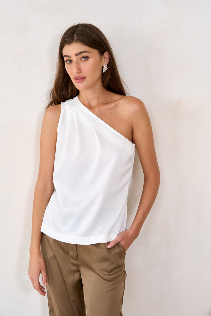 Sophia one sholder |  White