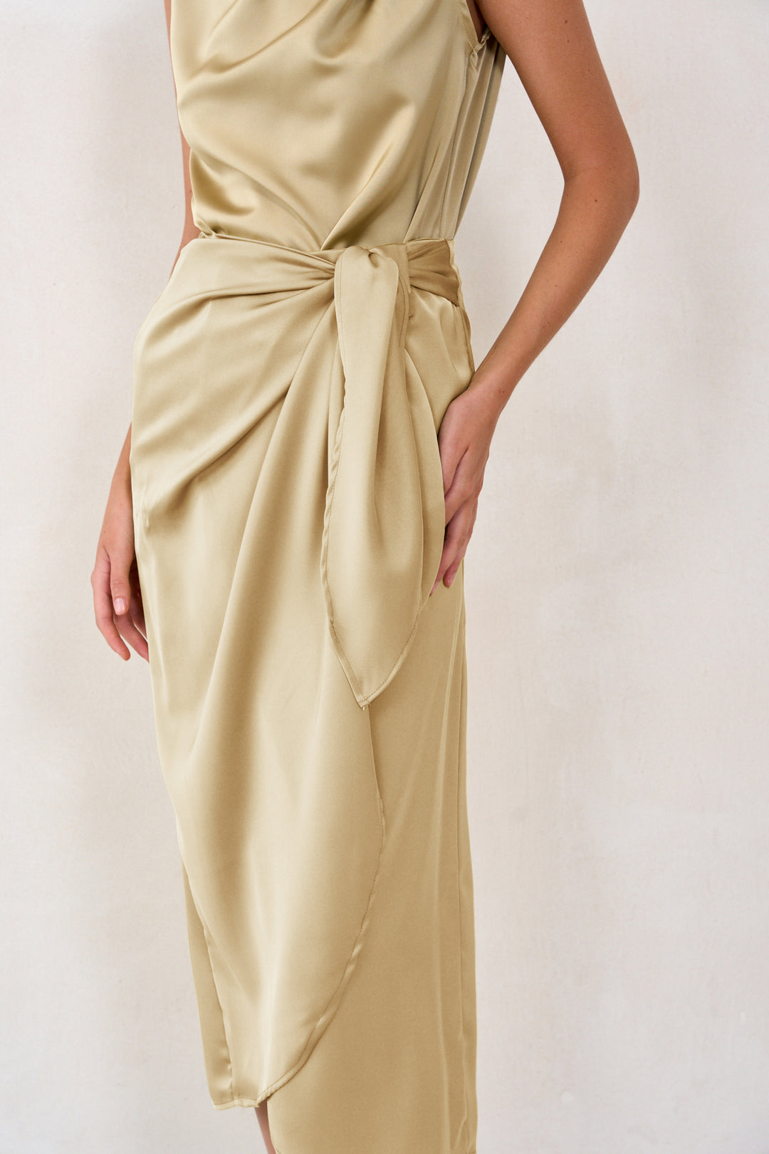 Kamilia wrap skirt |Gold