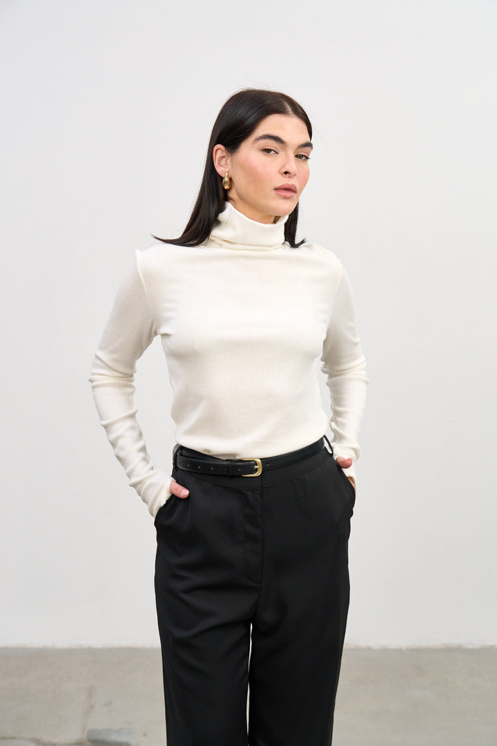 Jane Knit Top | White