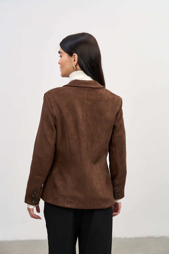 Ella Blazer  | Chocolate Brown