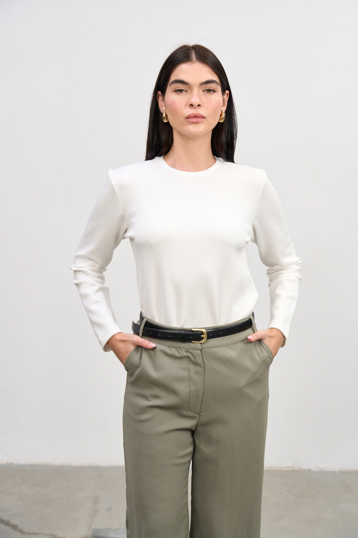 Lissa Basic Top | White