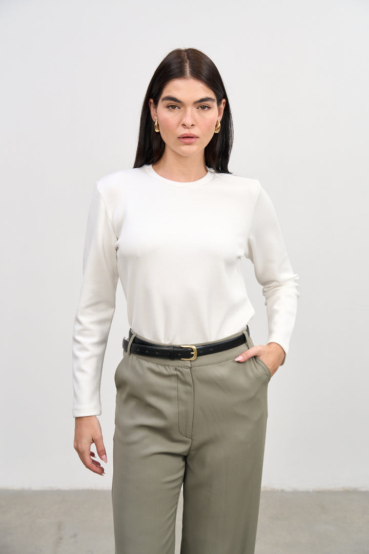 Lissa Basic Top | White