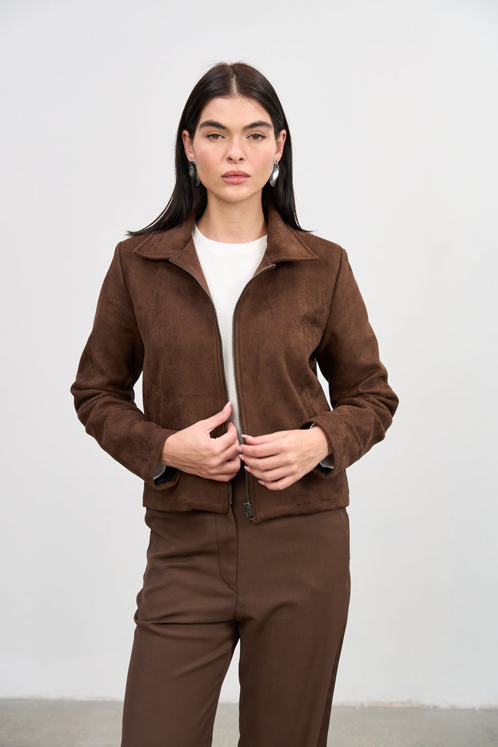 Lydia Jacket  | Chocolate Brown