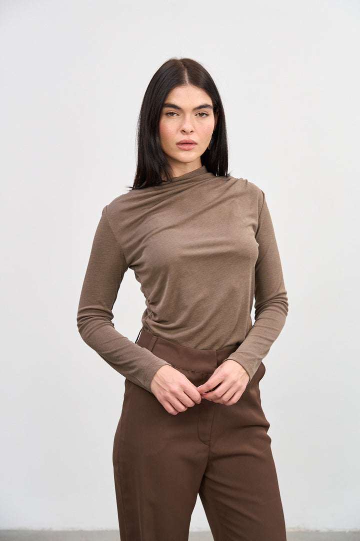 Via winter top | Brown