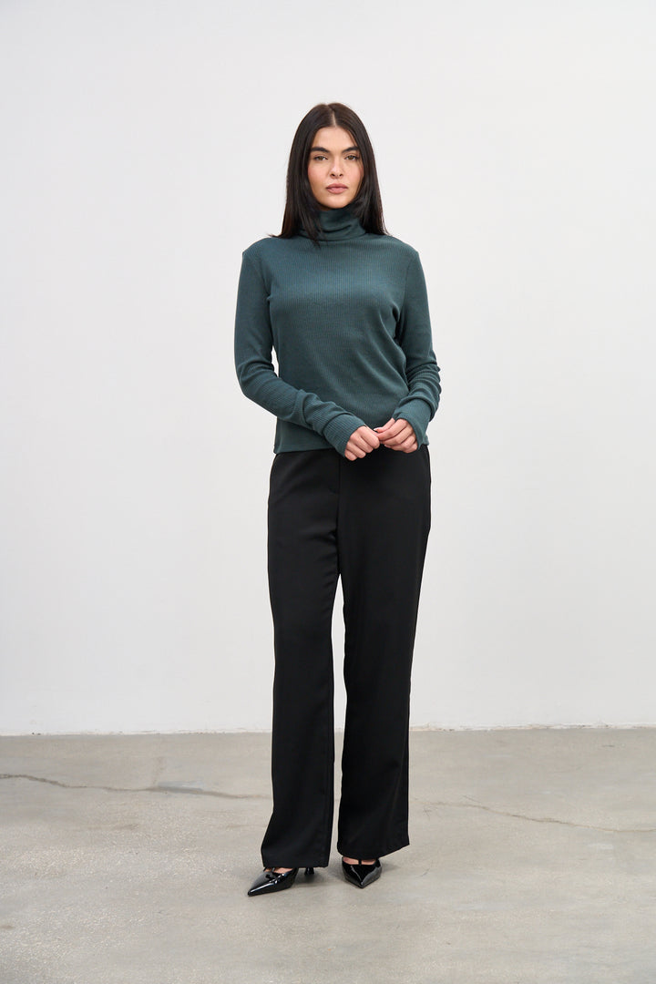 Jane Knit Top | Deep Green