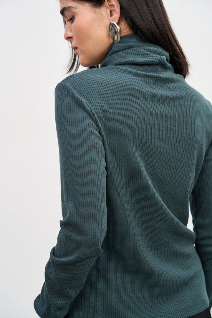 Jane Knit Top | Deep Green