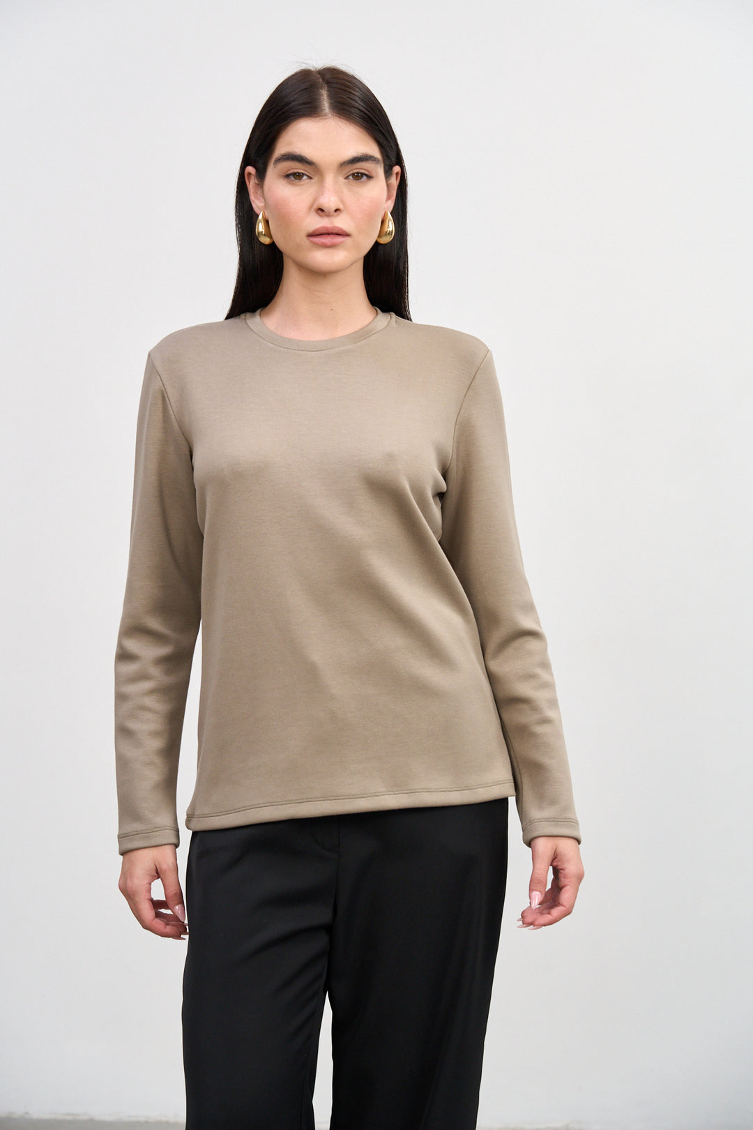 Lissa Basic Top | Olive Green