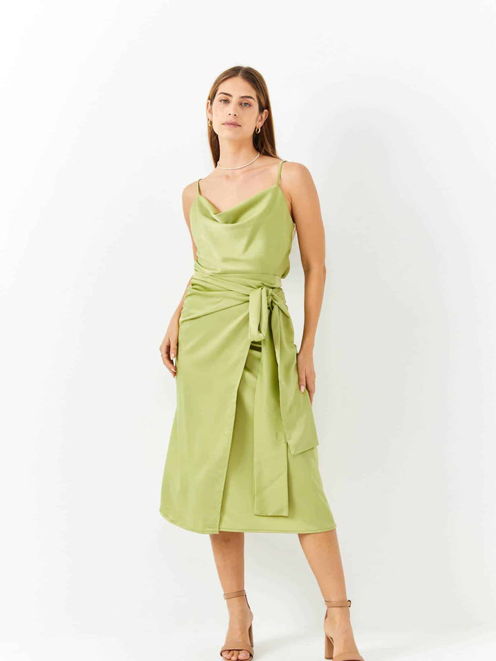 Emeril silk skirt | Green