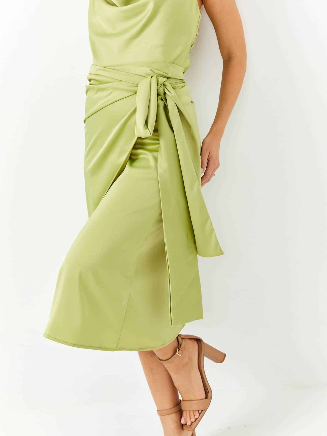 Emeril silk skirt | Green