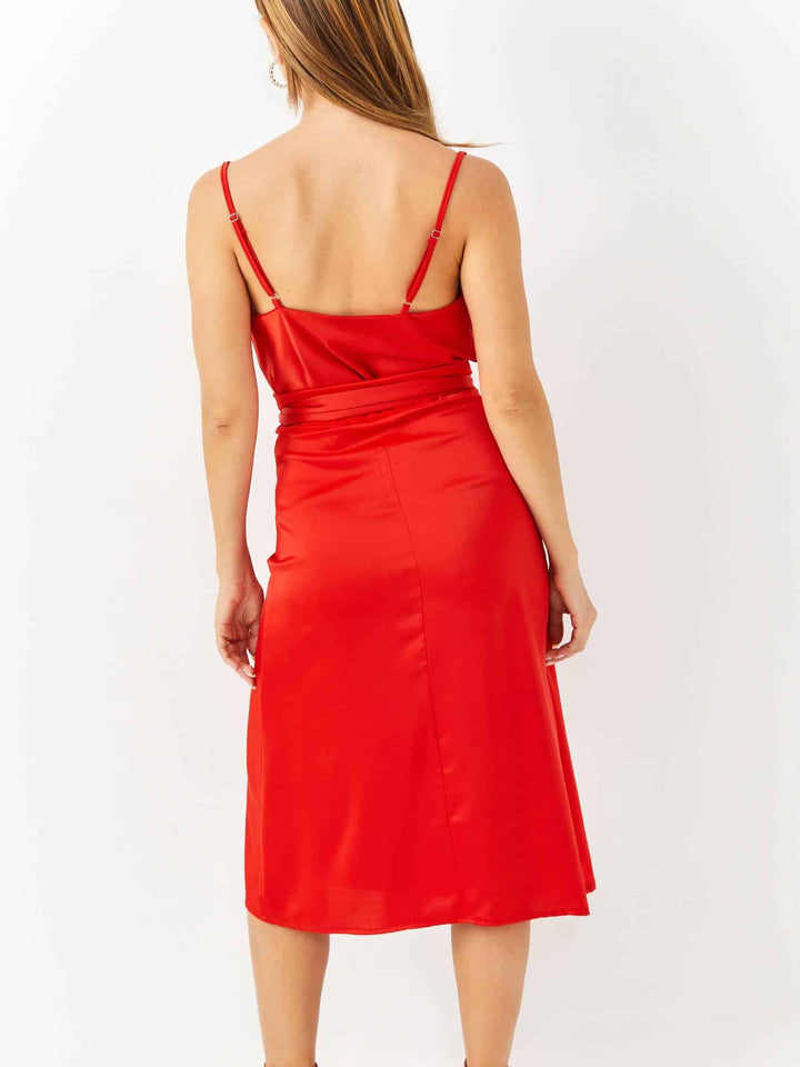 Emeril silk skirt | Red