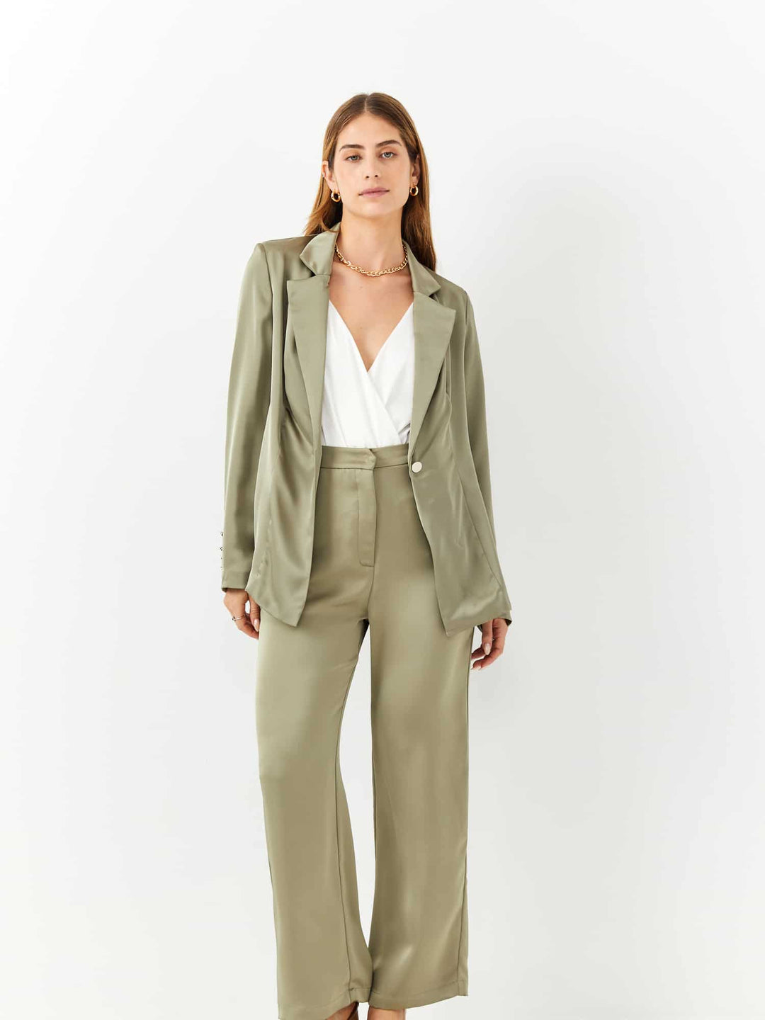 Kaya suit pant | Soft green