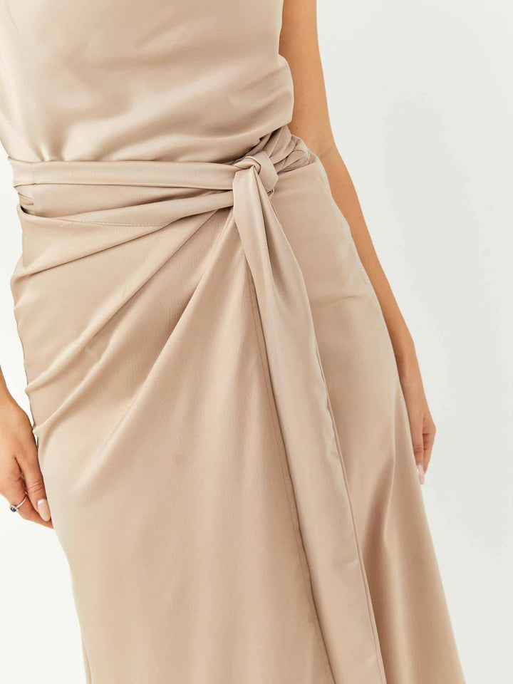 Emeril silk skirt | Stone